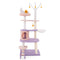 Multi-Level Cat Tower with Sisal Covered Scratching Posts for Small Cats