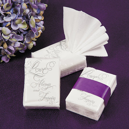 Love Wedding Facial Tissue Packs - Bridal Shower & Bridal Shower Favors