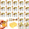 20 Pack Mini Honey Jars with Dipper - Mini Honey Jars for Baby Showers & Wedding Gifts - Gold Lids, Bee Pendants, Jutes and Gift Bags