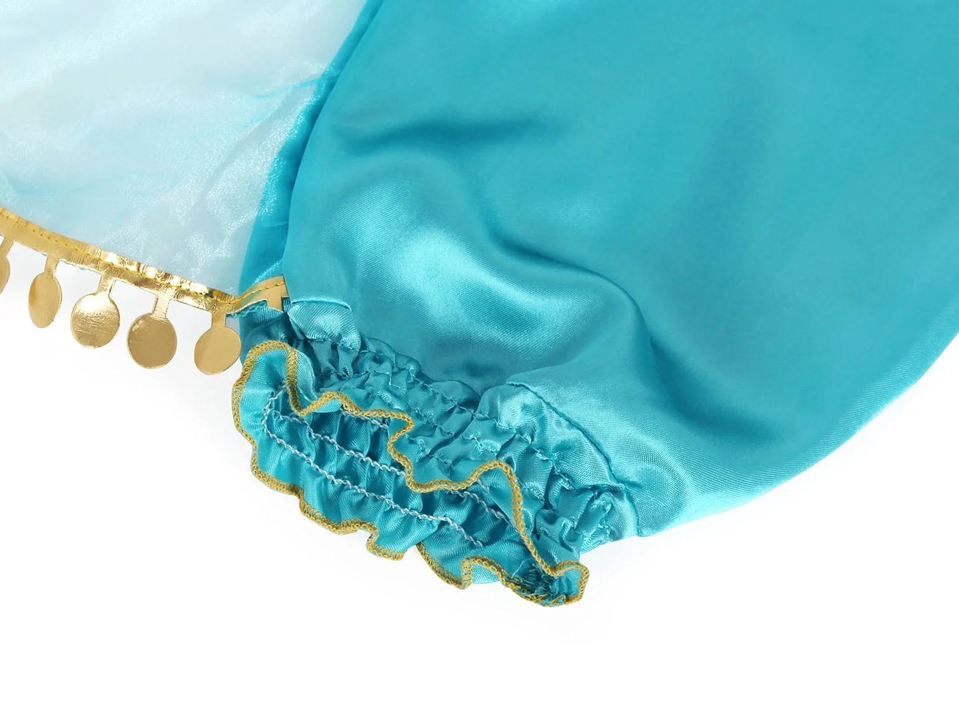 Jasmine Costume for Girls Sequined Princess Dress up Blue with Accessories