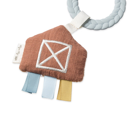 Bitzy Busy Toy & Teether Unisex Gift Set - Farm 0M+ Multi Color