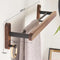 Walnut Wood Black Bathroom Hardware Set Bathroom Towel Rack Towel Rack Toilet Paper Holder Towel Bar Shelf Bathroom Accessories
