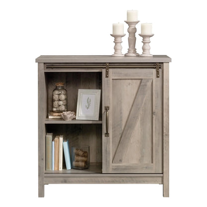 Modern Farmhouse Accent Storage Cabinet, Rustic Gray Finish
