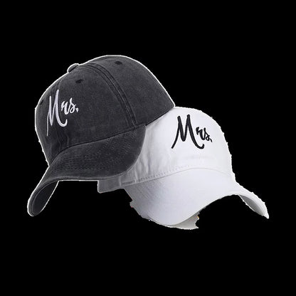 Mr and Mrs Baseball Caps Men Women Hats Bride and Groom Cap Gifts for the Couple Wedding Favors for Lovers