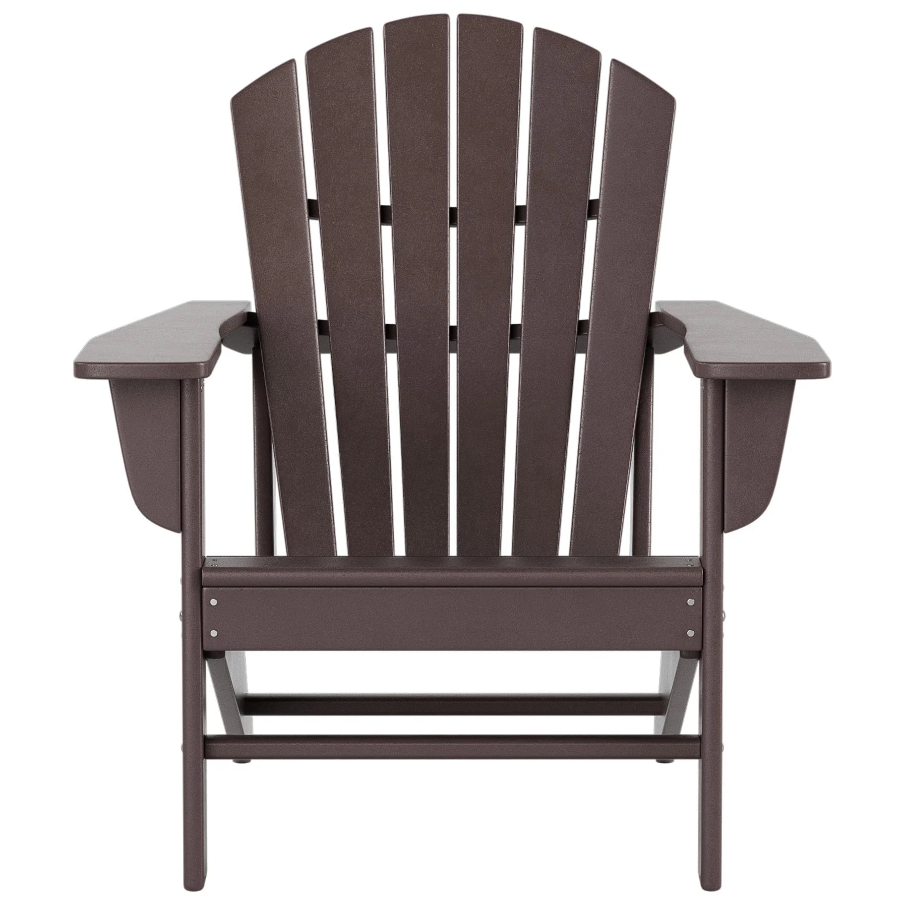 Altura Outdoor Eco-Friendly All Weather Poly Patio Adirondack Chair - Dark Brown