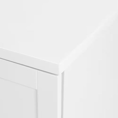Lancaster 61 In. Double Sink White Bath Vanity with White Cultured Marble Top (Assembled)