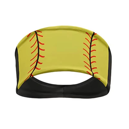 1PC Sporty Style Headbands for Women - Football, Basketball, Volleyball, Softball Patterns - Anti-Slip, Sweat-Absorbing