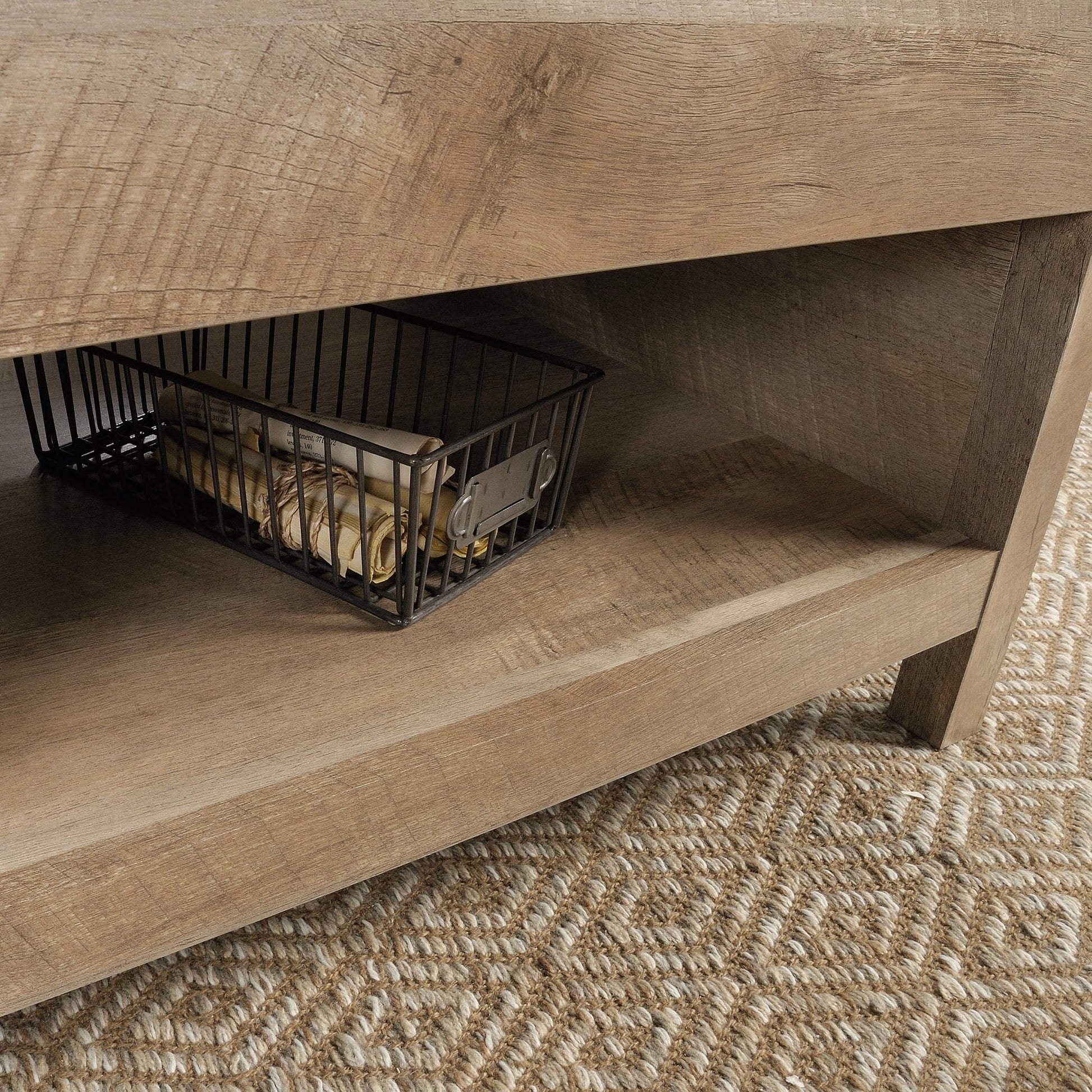 Bridge Acre Wood Lift-Top Coffee Table in Lintel Oak, Lintel Oak Finish