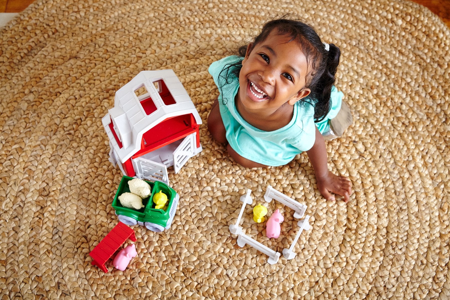 Farm Playset, 100% Recycled Plastic, for Unisex Child Ages 2+