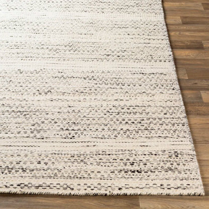 Sylvie Chevron Flatweave Wool Cream/Black Area Rug