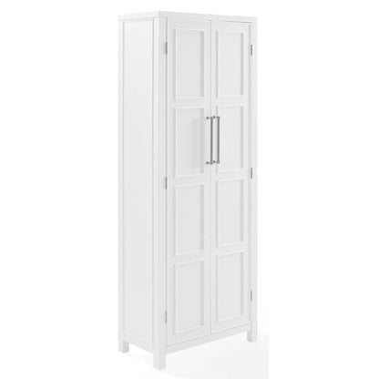Cutler Modern Wood Storage Pantry in White