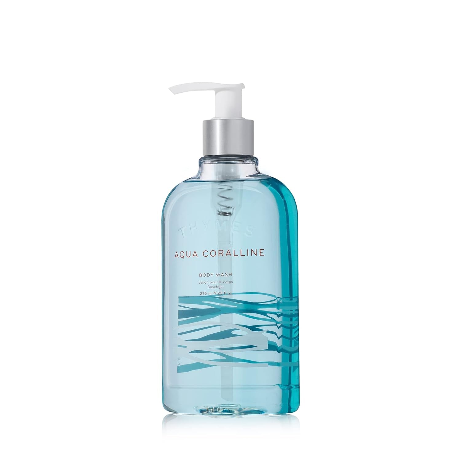 Moisturizing Body Wash with Pump - Body Soap - Bath Products - Skin Care - Liquid Soap with Notes of Water Lily, White Cyclamen, Driftwood, Yuzu, & Bamboo (Aqua Coralline, 9.25 Fl Oz)