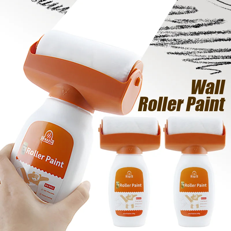 Wall Repair Roller Paint Household Supply Cleaning Tool White Water Based Latex Paint Roller DIY Renovation Wall Spackle Roller