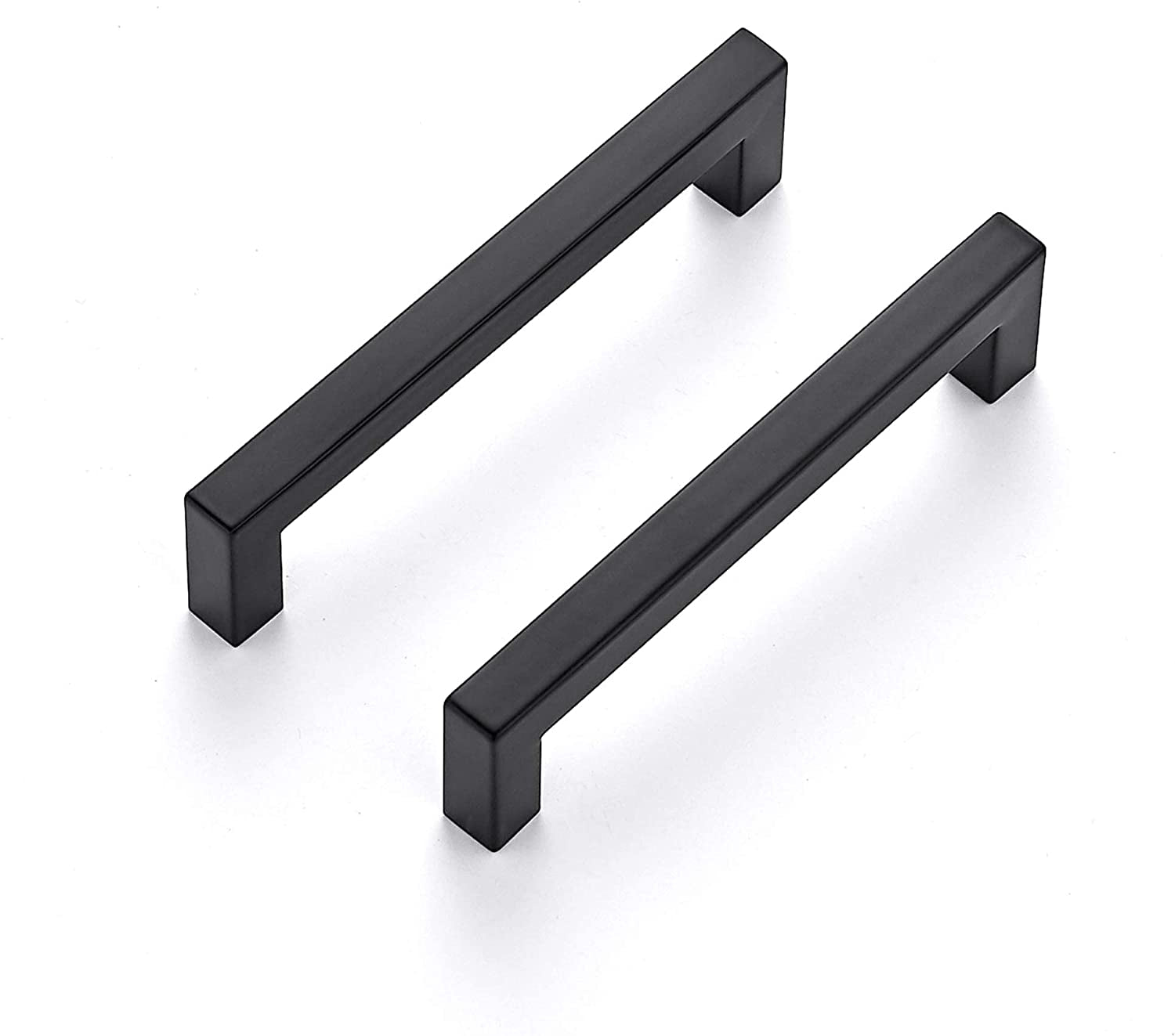 30 Pack 5 Inch Kitchen Square Cabinet Handles Matte Black Pulls Drawer Hardware for Cabinets Cupboard
