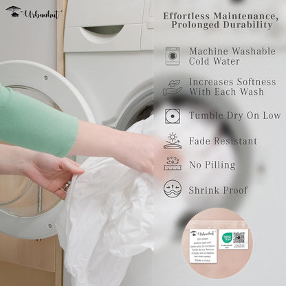 Twin Size Sheets 100% Pure Cotton, 1000 Thread Count 3 Pc Bed Sheet Sets, Soft & Breathable, Luxury Hotel Sheets Fits 16" Elasticized Deep Pocket, Sateen Weave, Solid, Sand