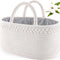 Diaper Caddy Organizer, Cotton Rope Nursery Baby Basket, Changing Table Organizer for Baby Diaper Storage, Diaper Nursery Storage Bin for Baby Stuff, Baby Shower Gifts