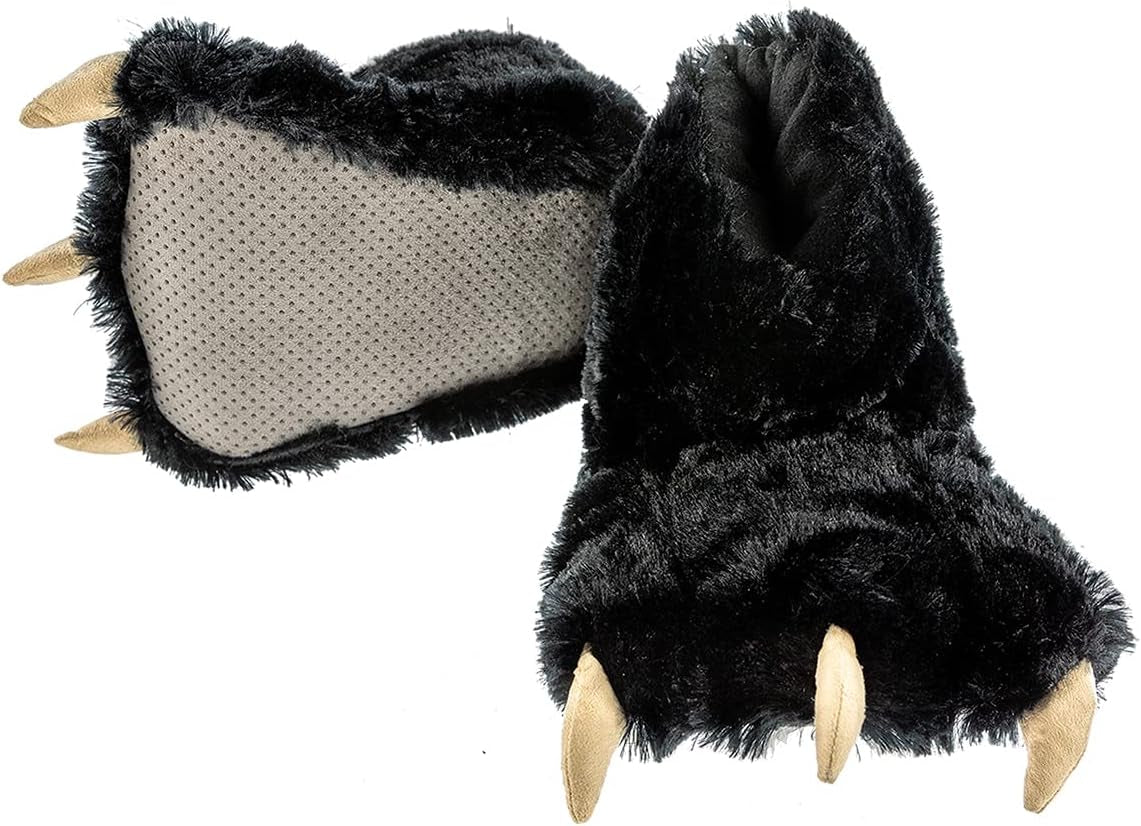 Animal Paw Slippers for Kids and Adults, Fun Costume for Kids, Cozy Furry Slippers