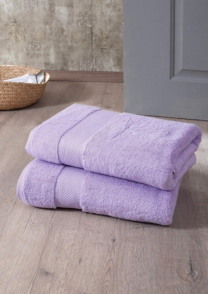 Turkish Towels Luxury Hotel-Spa Towel Set, Non-Gmo 100% Turkish Cotton | Ultra Soft Plush Absorbent Towels (Lavender Purple, 6 Pcs Towel Set)