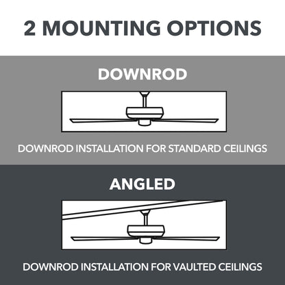 52" Pearce Modern Black Indoor Ceiling Fan with Light, Adjustable Color Temperature & Reverse Airflow
