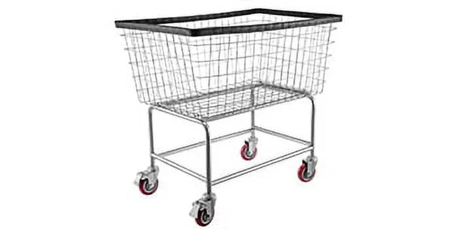 Wire Laundry Cart Wire Laundry Basket 4.5 Bushel Heavy Duty W/ 5'' Wheels