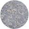 Madison Floral Gray 6 Ft. round Indoor Area Rug
