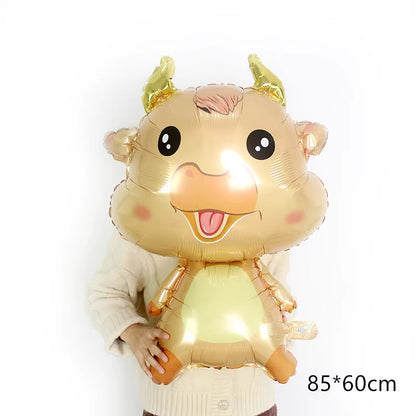Cartoon Animal Foil Balloons Gold Cows Balloon Milk Cow Air Balloon Birthday Party Decorations Kids Inflatable Toys