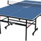 inside Professional MDF Indoor Ping Pong Table with Quick Clamp Table Tennis Net and Post Set - 10 Minute Easy Assembly - Tournament Quality - Foldable with Single Player Playback Mode