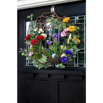22 In. Artificial Spring Floral Wreath