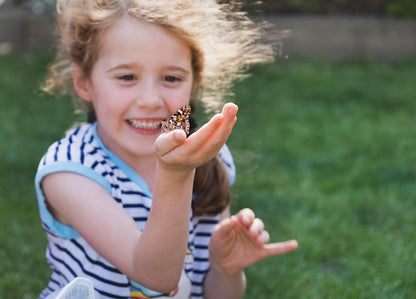 Butterfly Farm™ | Butterfly Kit with Live Cup of Caterpillars | 5 Caterpillars, Reusable Habitat, STEM Butterfly Journal & More