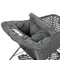 Summer 2-In-1 Full Coverage Cushy Shopping Cart Cover (Heather Gray) and High Chair Cover with Removable Seat Positioner, Strap, Phone Holder, and Toy Loops, Heather Gray and Black