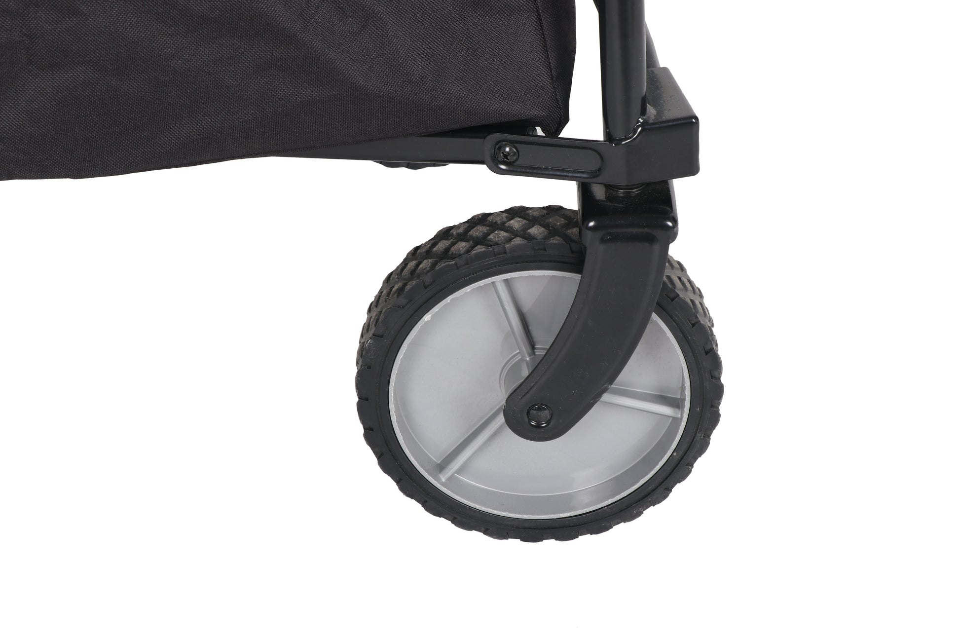 Multi-Purpose Big Bucket Cart, Black Wagon, Height 24"