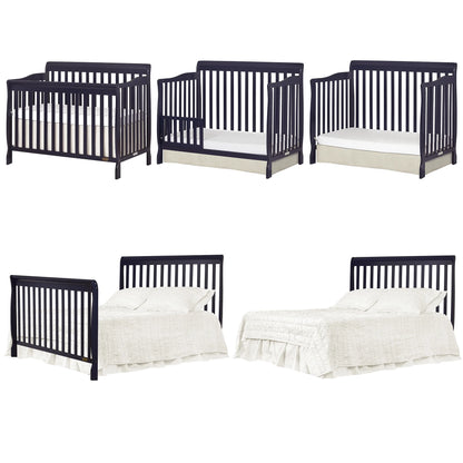 Ashton Convertible 5-In-1 Crib, Indigo