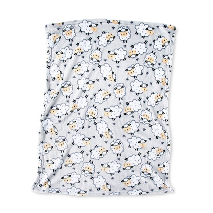 Grey Sheep Plush Baby Blanket,Infant Unisex, 30" X 36"