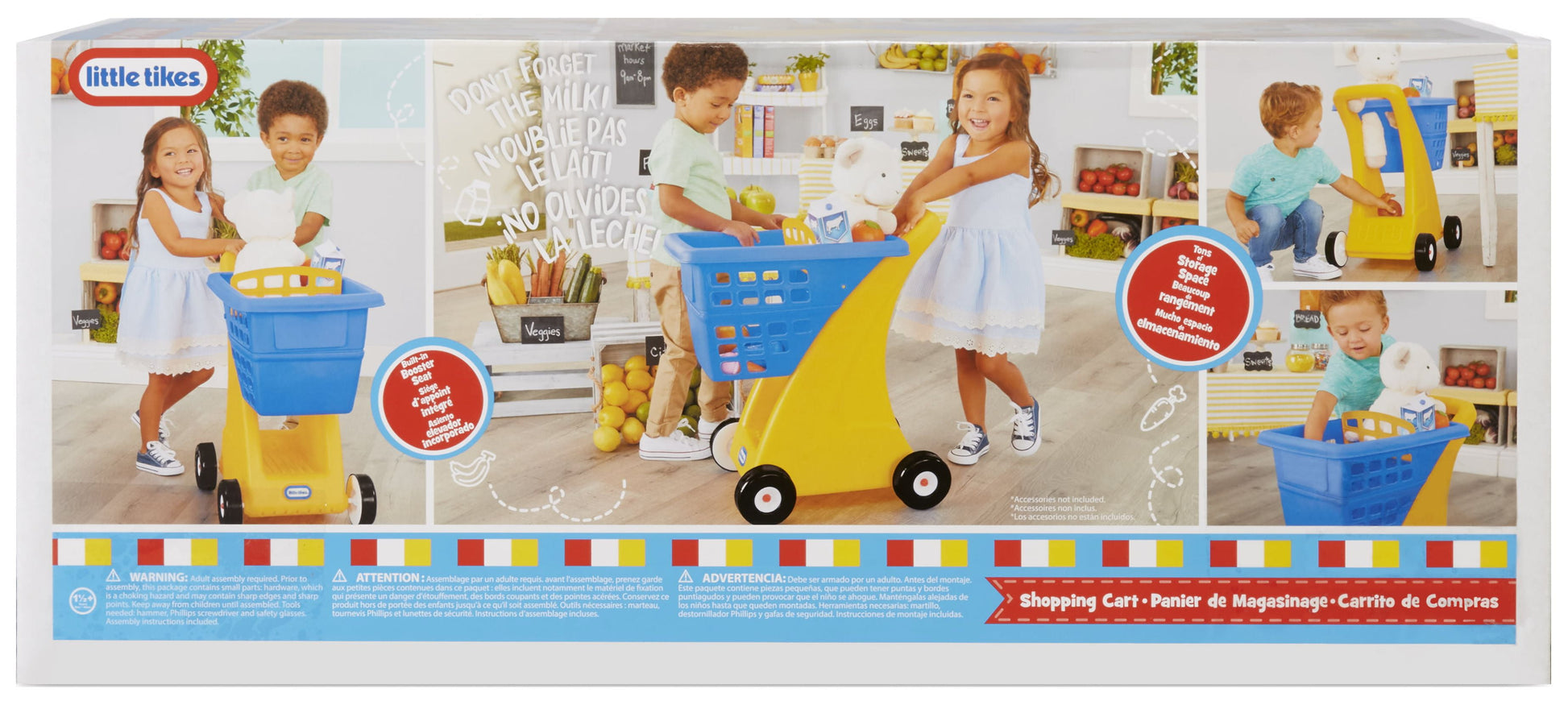 Shopping Cart-Yellow & Blue