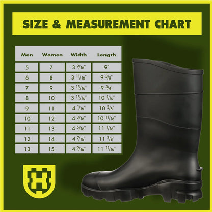 Unisex General Purpose Rubber Rain Work Boot