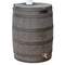 RW50 Rain Wizard 50Gal Plastic Rain Barrel Water Collector, Oak