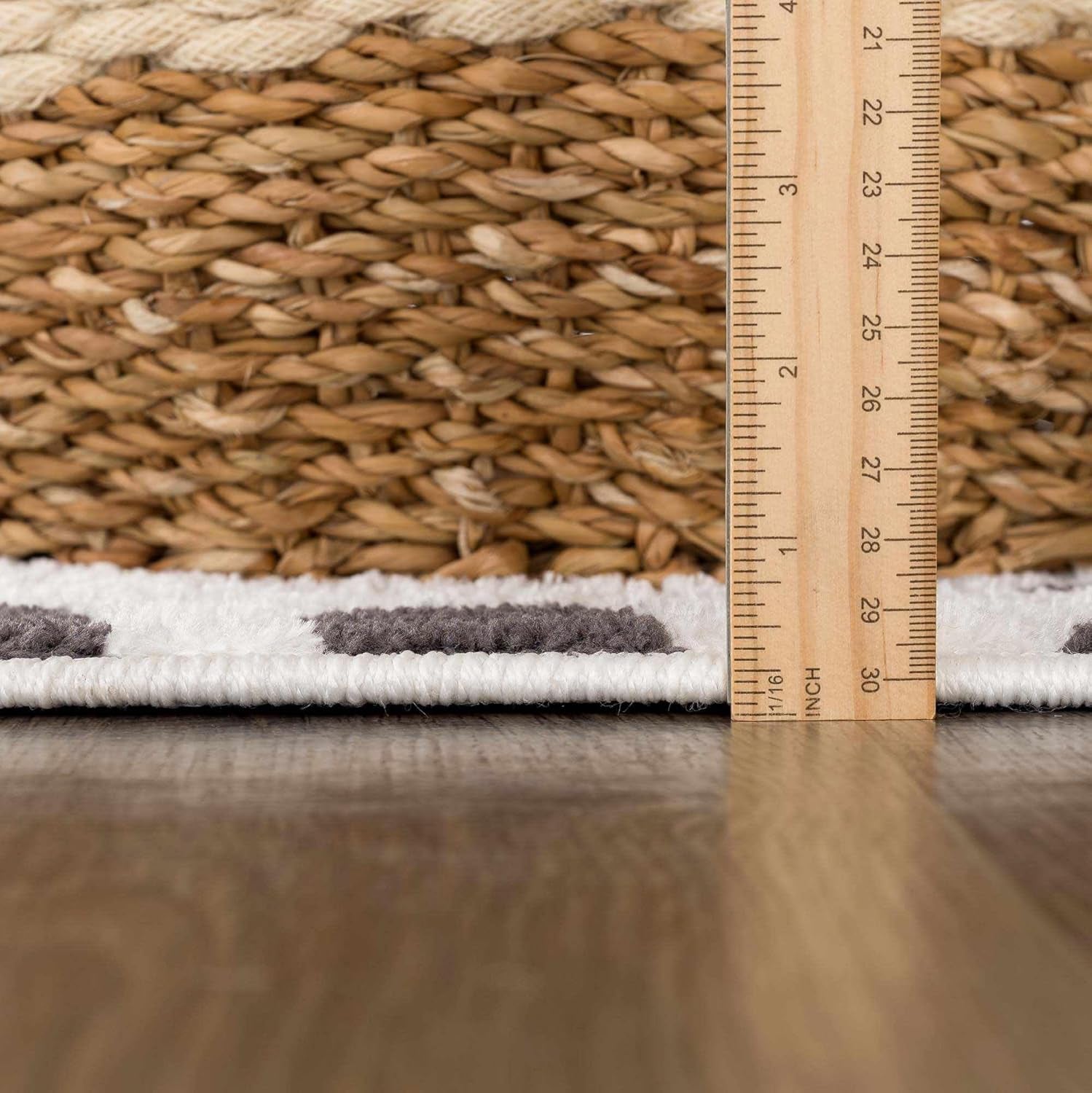 Tariffville Modern Animal Print Dalmatian Style Area Rug for Living Room, Bedroom, Kids Room, Nursery - High Pile Carpet - Black and White, Charcoal - 5'3" X 7'3" (5X7)