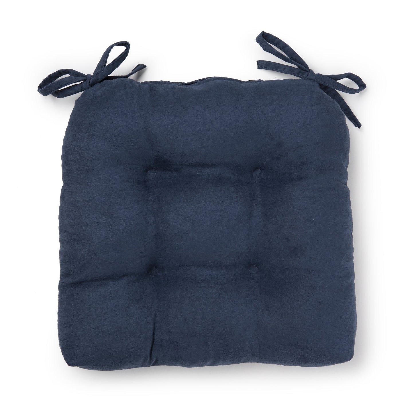 Shredded Memory Foam Chair Cushion, 16" X 14.5", Washed Indigo, Single