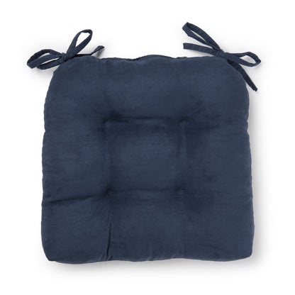 Shredded Memory Foam Chair Cushion, 16" X 14.5", Washed Indigo, Single
