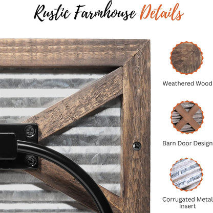 Rustic Farmhouse Towel Holder for Bathroom, Rustic Hand Towel Holder, Rustic Towel Rack Holder, Wall Mounted, Western Bathroom Decor, Wood Country Decor, Galvanized Metal, Black Ring
