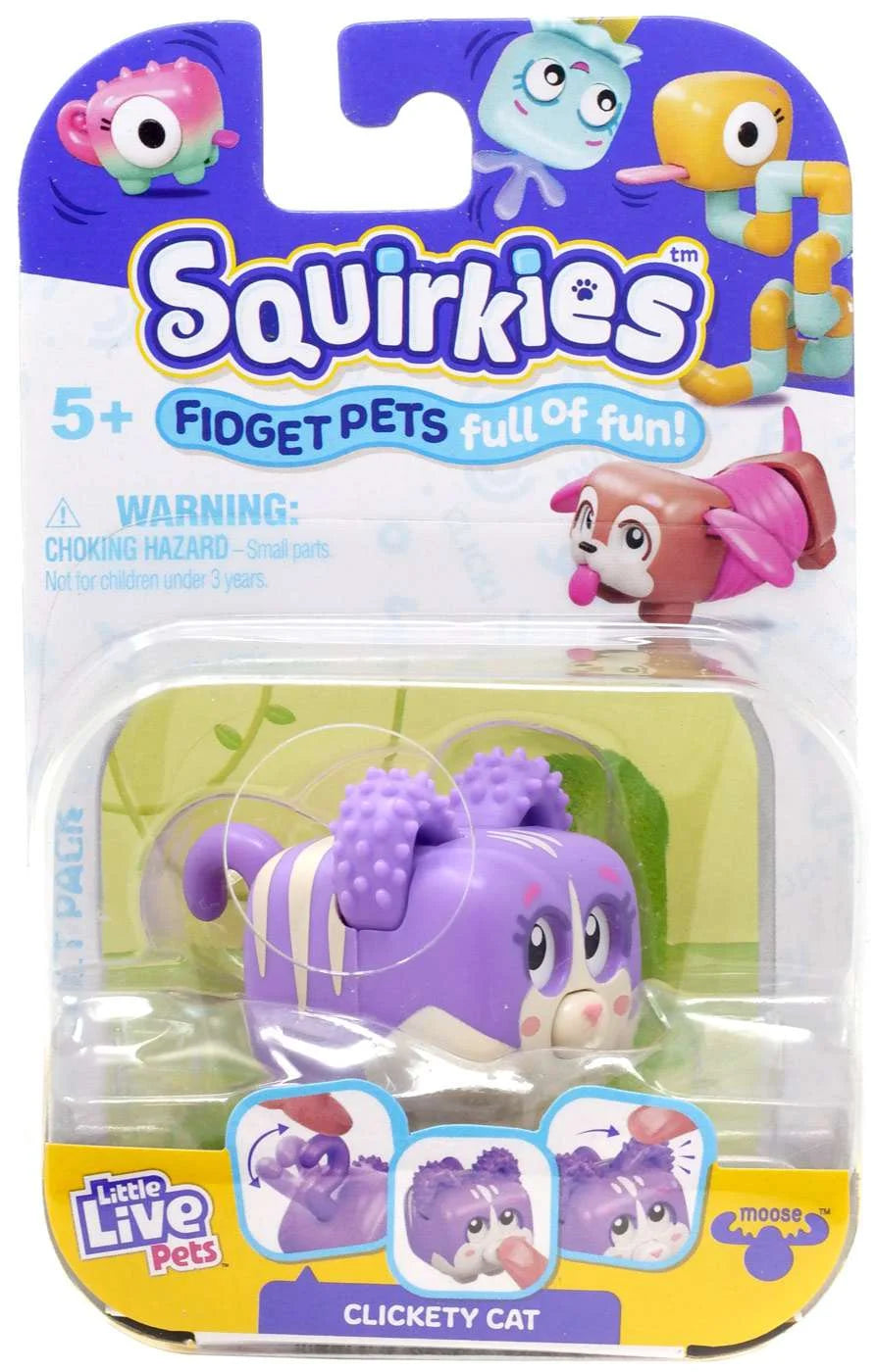 Little Live Pets Squirkies Clickety Cat Figure