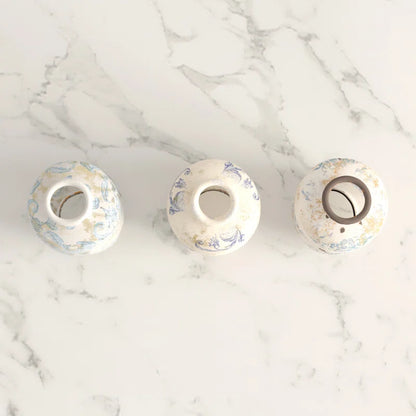 Decorative Terra-Cotta Vases with Heavy Distressing