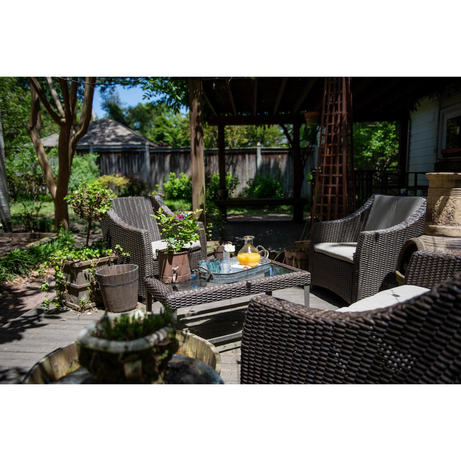 Oval Galvanized Metal Tray with Handles