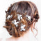 Wedding Flowers Hair Clips Silver Bride Hair Pins Floral Hair Accessories for Women