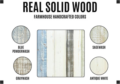 Solid Wood Headboard King Size Farmhouse with Smooth Natural Wood Grain, Handcrafted Wall-Mounted Panel Head Board, Adjustable Height, Modern Farmhouse Bedroom, Built to Last