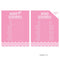 Word Scramble Bubblegum Pink Chevron Baby Shower Games, 20-Pack