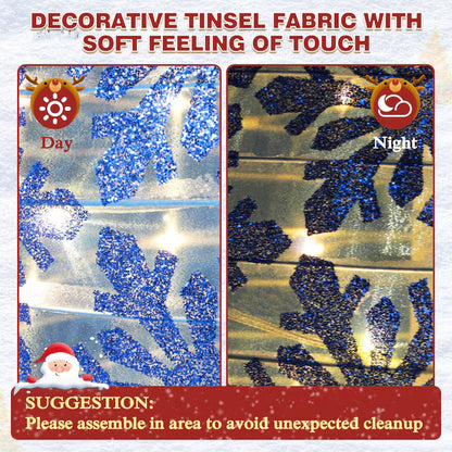 63-In Ornament Free Standing Decoration with White LED Lights