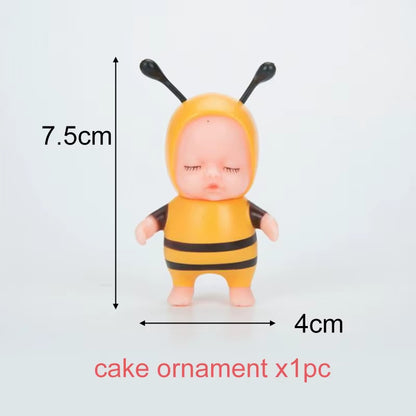 Bumble Bee Theme Party DIY Supplies Kids Birthday Party Decoration Latex Balloon Garland Disposable Tableware Set Baby Shower Su