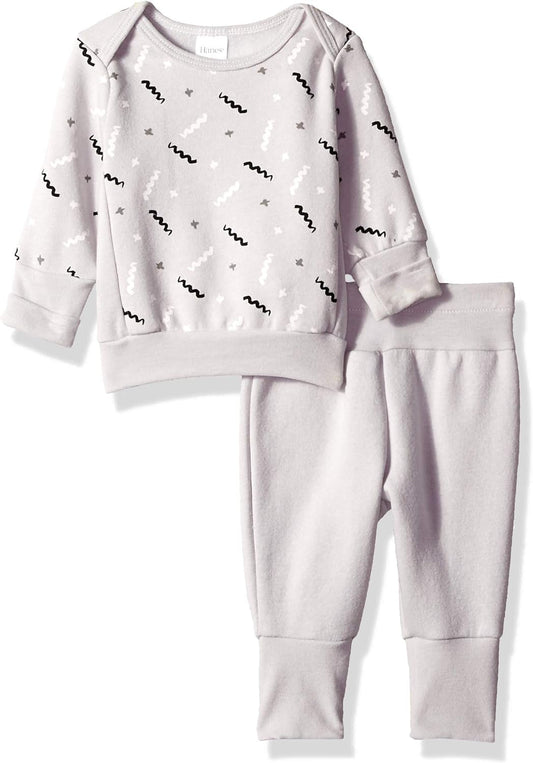 Baby Girls' Ultimate Baby Flexy Adjustable Fit Jogger with Sweatshirt Set