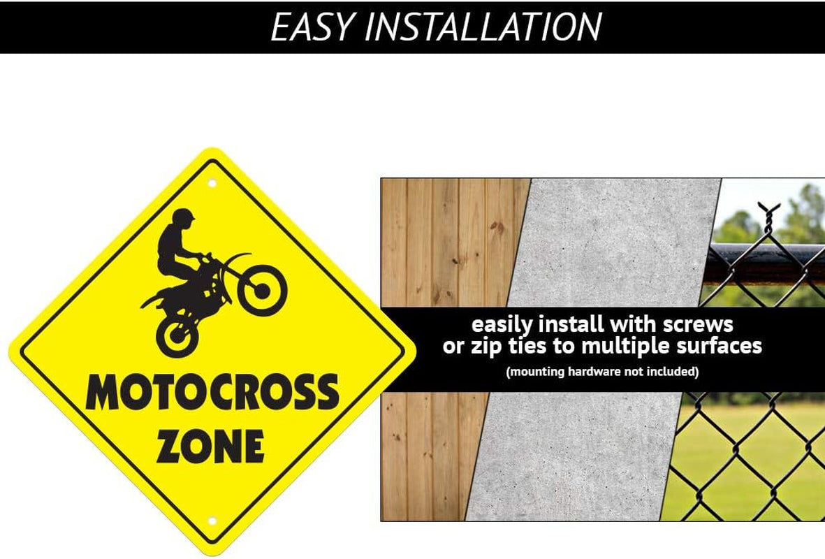 Tractor Crossing Sign Zone Xing | Indoor/Outdoor | 12" Tall New Farmer Case Cat Farm Trailer Combine Equipment